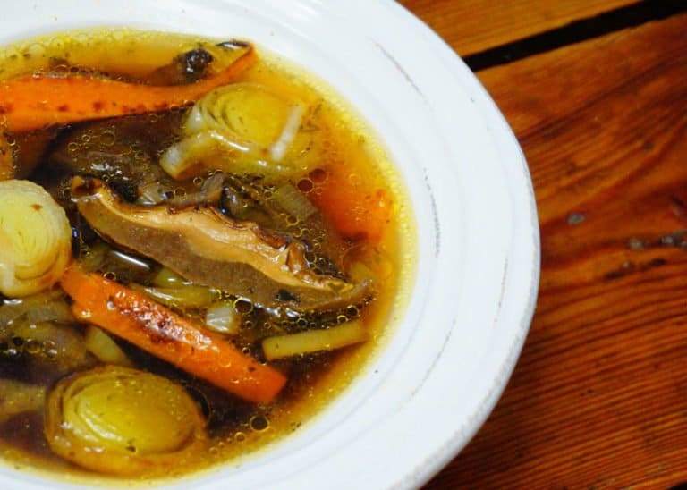 Как приготовить овощной суп с польскими и белыми грибами фото
