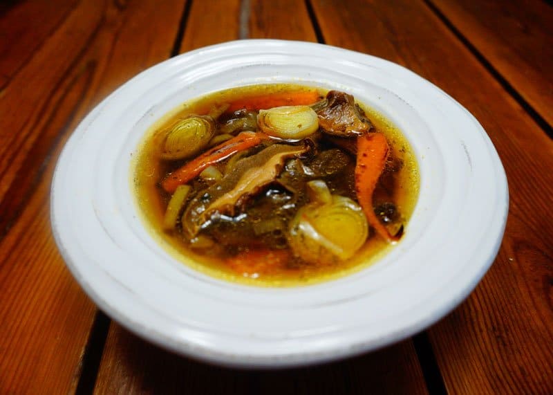 Рецепт приготовления овощного супа с польскими и белыми грибами фото