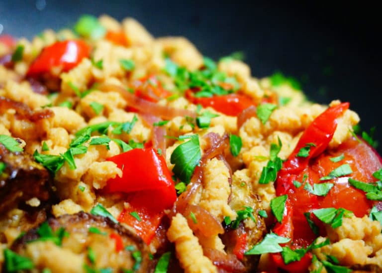 Паста пассателли с жареными овощами по-равеннски фото
