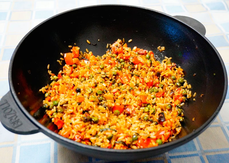 Рис с овощами по-сычуаньски фото