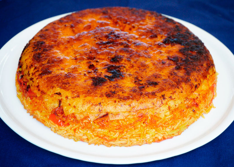 Рис, жаренный с помидорами по-персидски фото